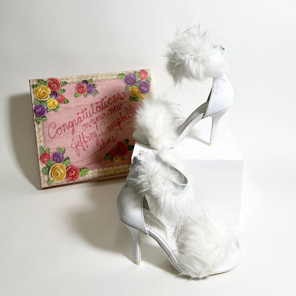 NIB Jeffrey Campbell Inaba, White Heels - Picture 3 of 6